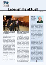 newsletter 1_2012 - Lebenshilfe Augsburg eV