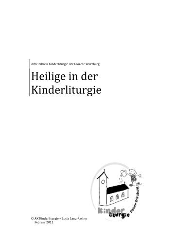 Heilige in der Kinderliturgie - Liturgiereferat - Bistum Würzburg