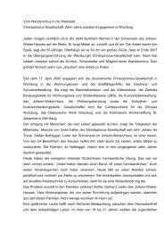 Vom Wanderzirkus in die Werkstatt Christophorus-Gesellschaft ...