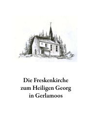 Die Freskenkirche zum Heiligen Georg in Gerlamoos - Steinfeld