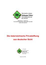 Die österreichische Privatstiftung aus deutscher Sicht - TMG