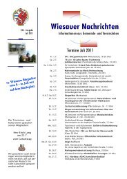 Wiesauer Nachrichten - Markt Wiesau