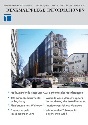 Info 150 Layout.indd - Bayerisches Landesamt für Denkmalpflege ...