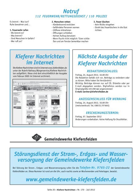 Kieferer Nachrichten - Kiefersfelden