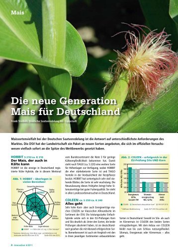 Die neue Generation Mais für Deutschland - DSV