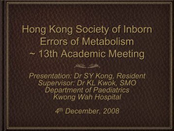 Citrin Deficiency - Hong Kong Society of Inborn Errors of Metabolism