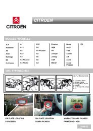 CITROEN Color Information - REMARK