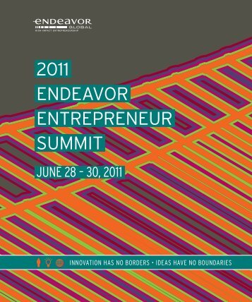 2011 ENDEAVOR ENTREPRENEUR SUMMIT - Index of - Endeavor