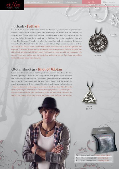 etNox-Katalog 2012 (D/E) - ECHT Schmuck & Design