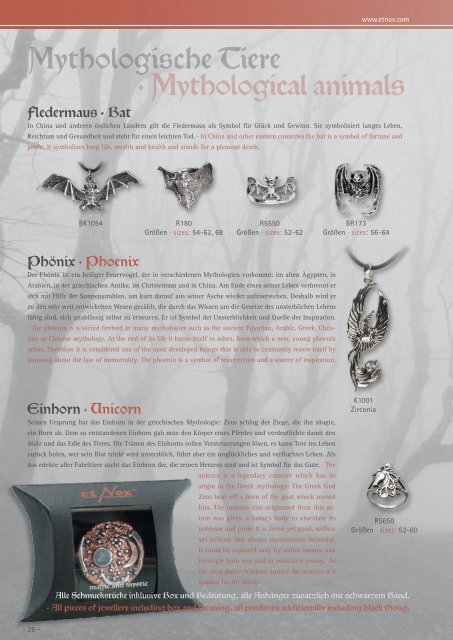 etNox-Katalog 2012 (D/E) - ECHT Schmuck & Design