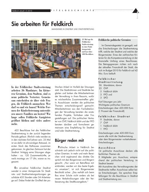 Titelseite Aktuell - in Feldkirch
