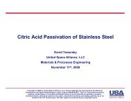 Citric Acid Passivation Of Stainless Steel - C3P