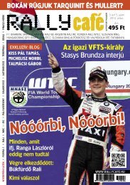 NYERJelôfizetést! Regisztráció: www.sportime.hu - Rally Café