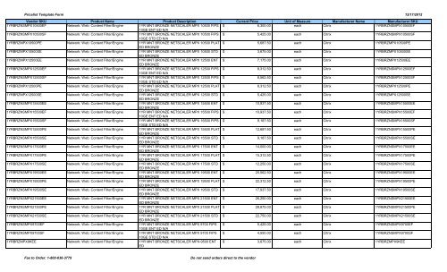 Current Price List (PDF) - Peppm