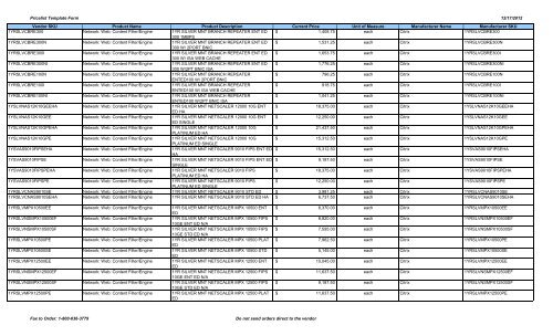 Current Price List (PDF) - Peppm