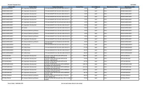 Current Price List (PDF) - Peppm