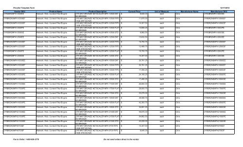 Current Price List (PDF) - Peppm