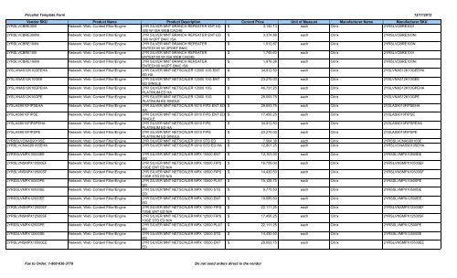 Current Price List (PDF) - Peppm