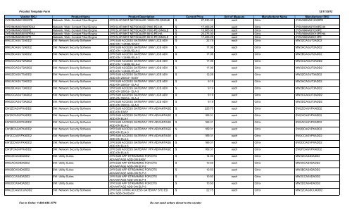 Current Price List (PDF) - Peppm