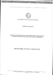 Disciplinare tecnico - autorità portuale di messina