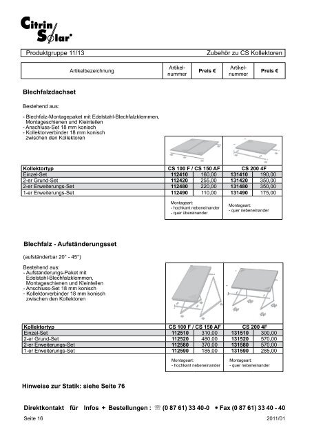 Preisliste Citrin - online.gumplmayr.at - Gumplmayr