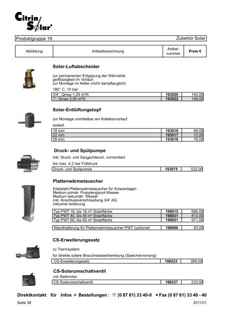 Preisliste Citrin - online.gumplmayr.at - Gumplmayr