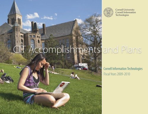 CIT Accomplishments and Plans - Computing at Cornell - Cornell ...