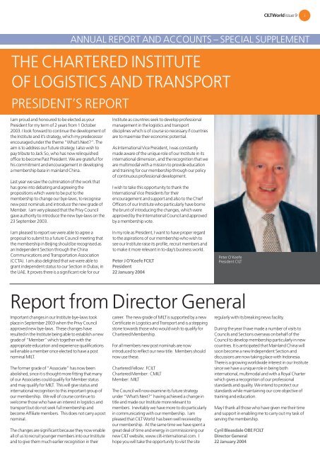 CIT WORLD 8 TEMPLATE - The Chartered Institute of Logistics and ...