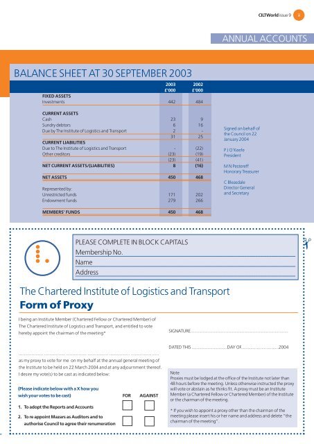 CIT WORLD 8 TEMPLATE - The Chartered Institute of Logistics and ...