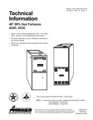 Technical Information - Johnstone Supply