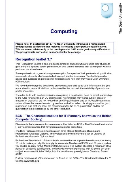 British Computer Society Examinations