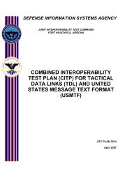combined interoperability test plan (citp) - Joint Interoperability Test ...
