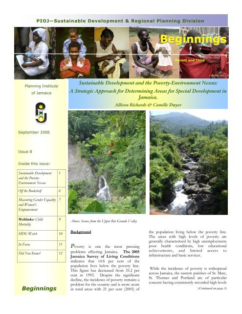 Beginnings Issue 8.pub - Planning Institute of Jamaica