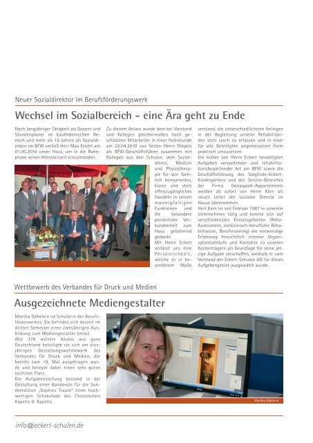 Innovatives Rehabilitationskonzept - Eckert Schulen