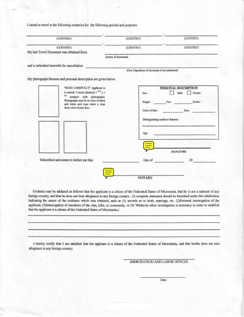 f'or fsm passport - Micronesia Embassy