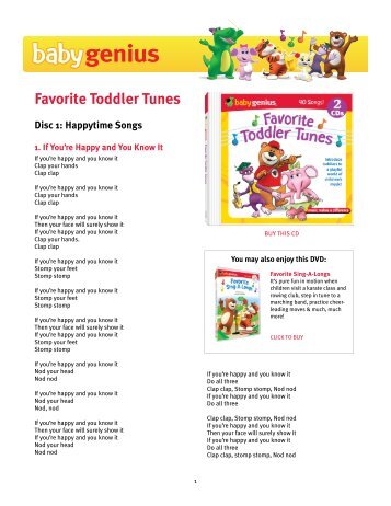 Favorite Toddler Tunes - Baby Genius
