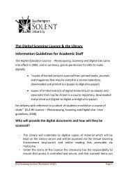 The Digital Scanning Licence & the Library Information ... - Portal