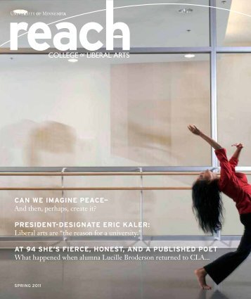 Reach Magazine, Spring 2011 - College of Liberal Arts - University ...
