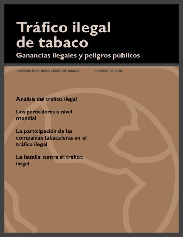 Tráfico ilegal de tabaco - Campaign for Tobacco-Free Kids