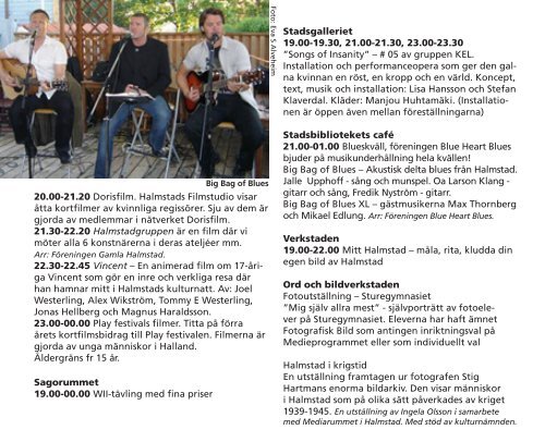 Program Halmstad Kulturnatt, 2010