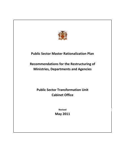 Recommendations For The Restructuring Of - Jamaica Information ...