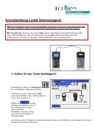 Lantek Schnellanleitung - bei Eckmann-Spezialkabel.de