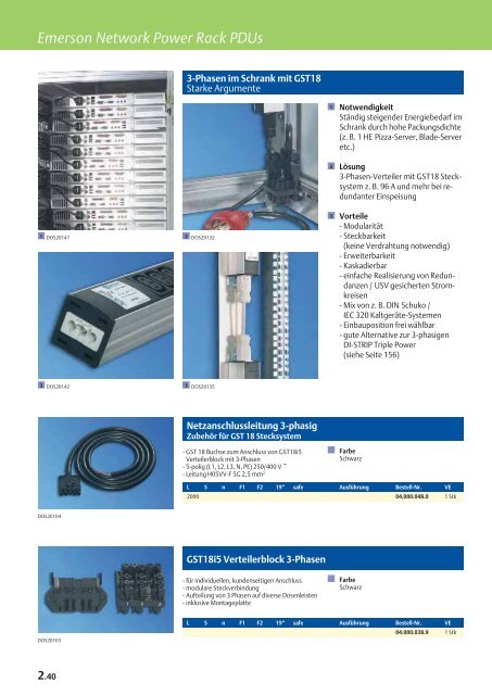 Knürr Produktsortiment - Emerson Network Power