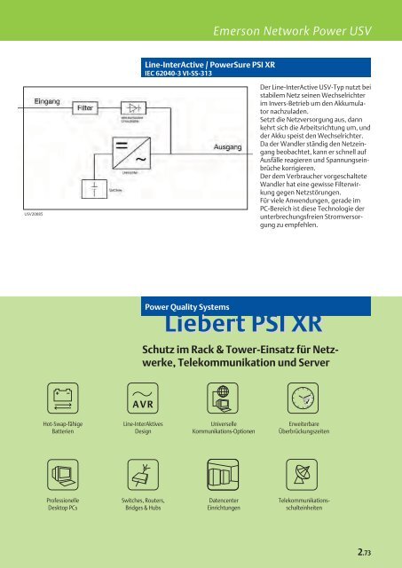 Knürr Produktsortiment - Emerson Network Power