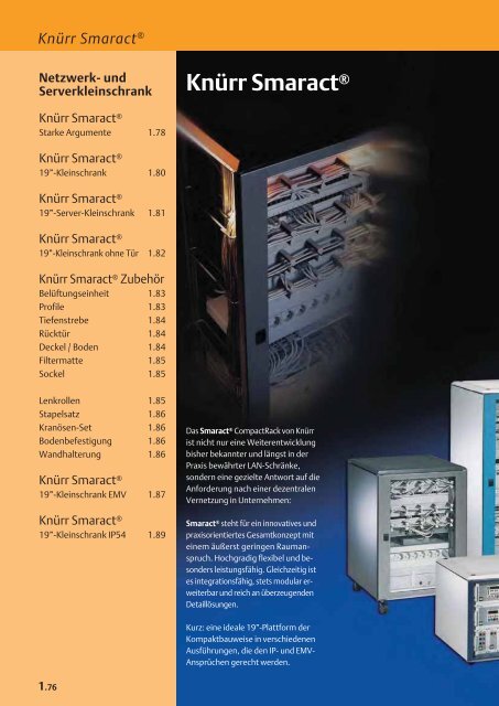 Knürr Produktsortiment - Emerson Network Power