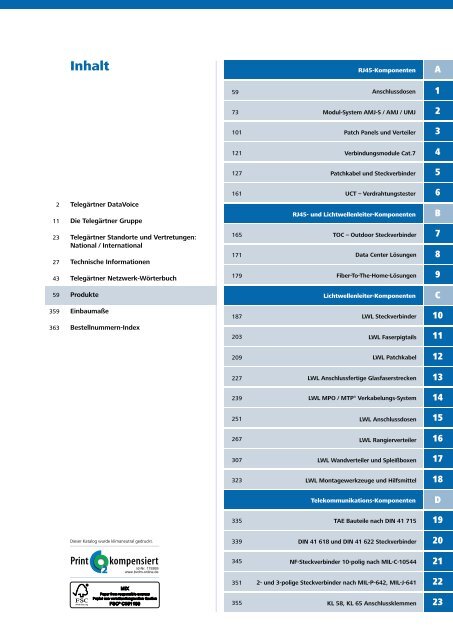 Telegärtner - Data-Voice Gesamtkatalog - bei Eckmann