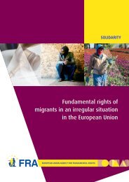 Fundamental rights of migrants in an irregular situation - European ...