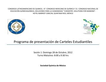 Programa de Trabajos - Sociedad Química de México