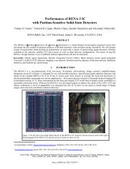 Performance of RENA-3 IC with Position ... - NOVA R & D, Inc.