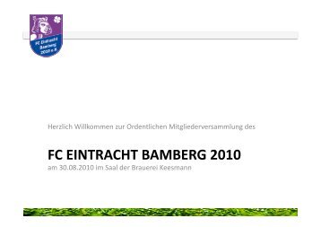 Thomas Clajus - FC Eintracht Bamberg 2010 eV